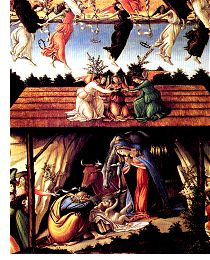 Botticelli: Mystic Nativity (detail)