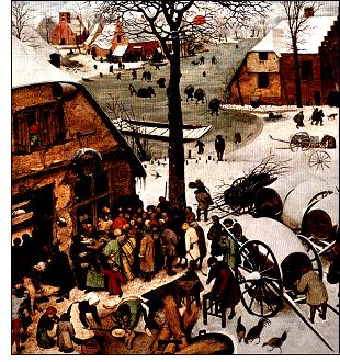 Bruegel: The Census in Bethlehem (detail)