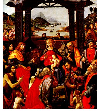 Domenico Ghirlandaio: The Adoration of the Magi (detail)