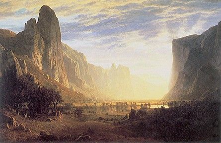 Albert Bierstadt: Looking Down Yosimite Valley, California