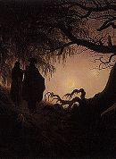 Caspar David Friedrich: Couple Gazing at the Moon