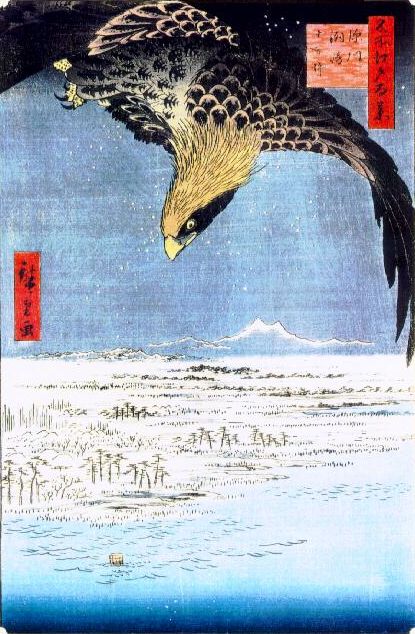 Ando Hiroshige: The Plain at Suzaki