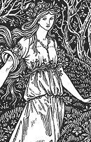 William Morris: Illustration from The Wood Beyond the World