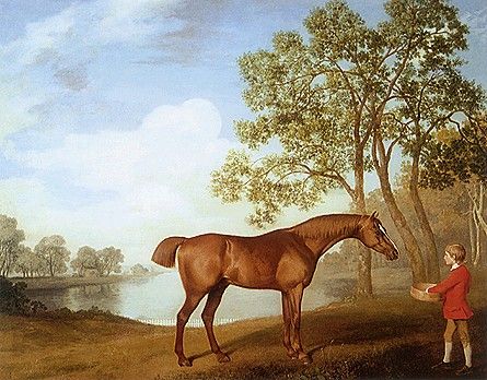 George Stubbs: Pumpkin with a Stable Lad