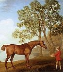 George Stubbs: Pumpkin with a Stable Lad