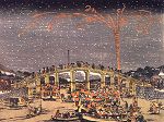 Utagawa Toyoharu: A Fireworks Display at Tyogoku Bridge