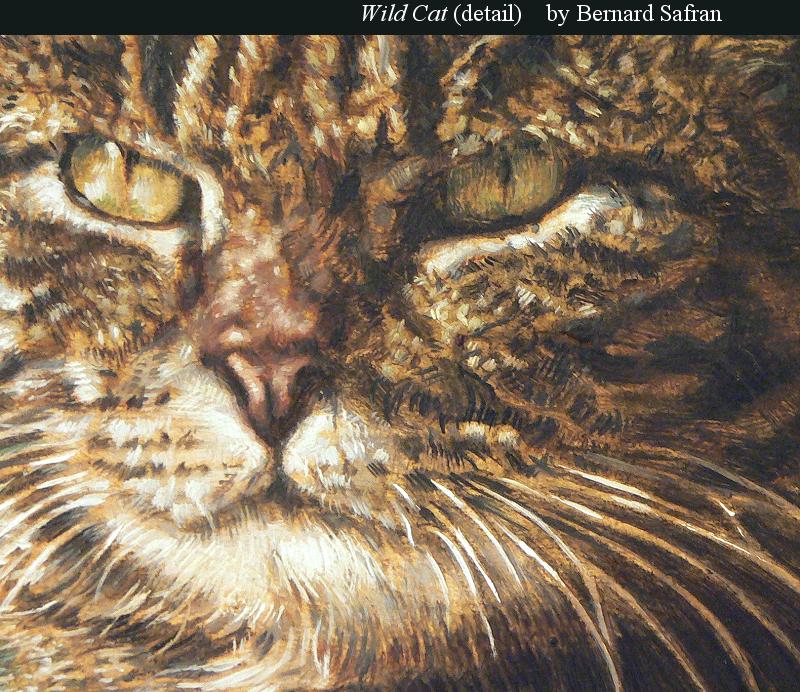 Wild Cat (detail), by Bernard Safran