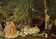 Monet: Djeuner sur l'herbe